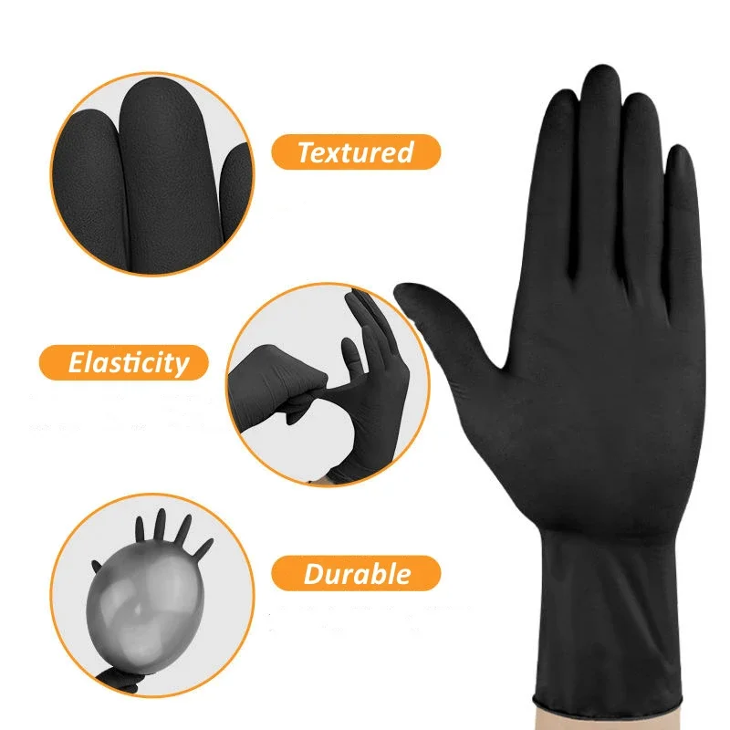 10/20/50/100 SZTUK Czarne Nitr – Nitrile Mechanic Glove recenzja i cena